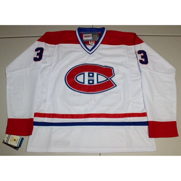 NHL Vintage Montreal Canadiens Patrick Roy #33 Sewn Jersey 50 Large CCM NWT - Picture 1 of 2